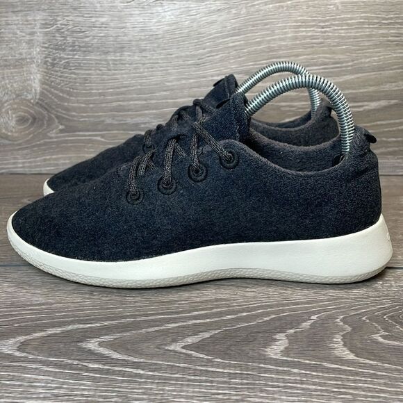 Allbirds Merino Wool Runners Women’s Sz 8 Tuke Jo Charcoal Cream Running Shoes - Picture 3 of 10